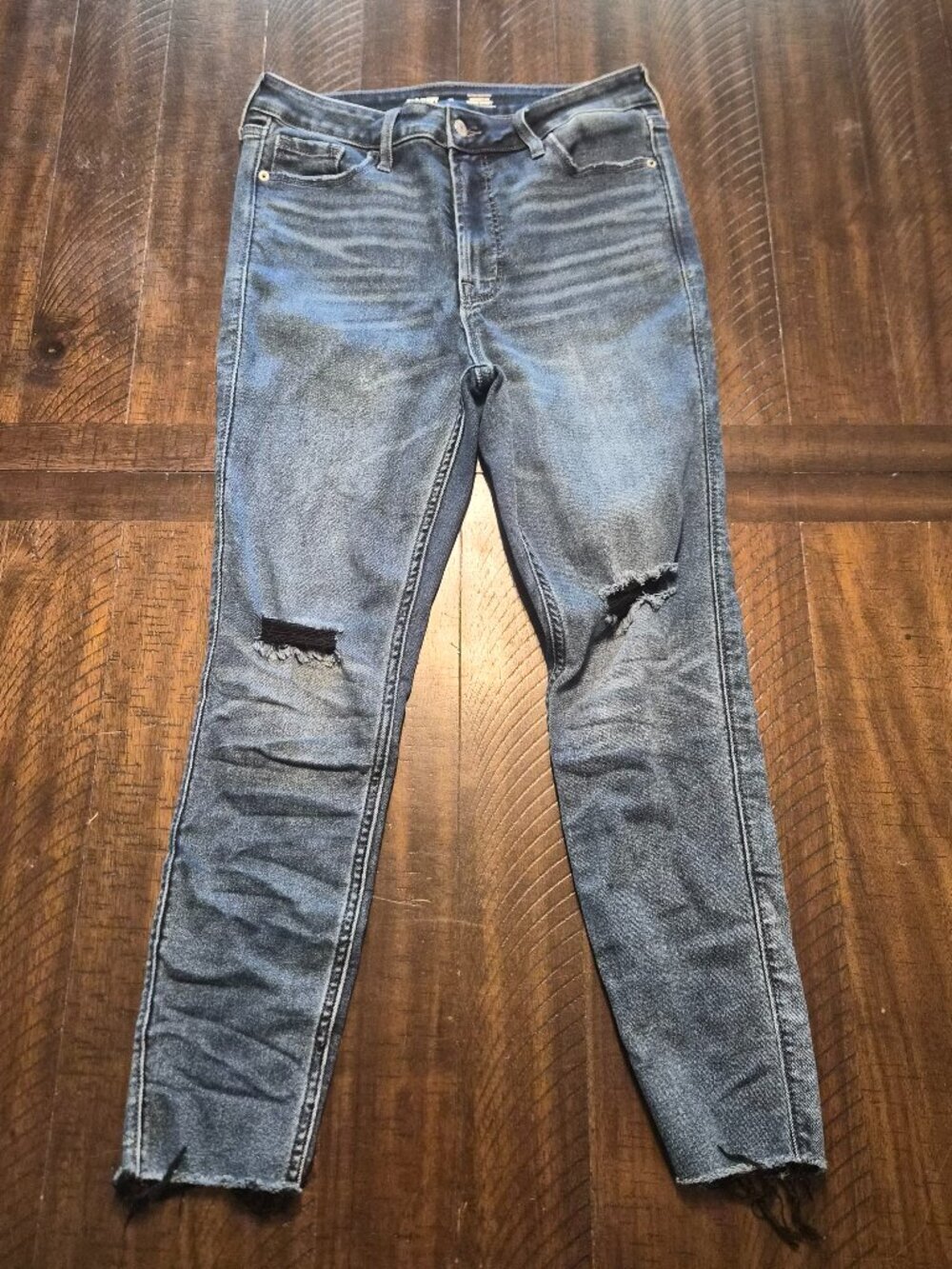 Old Navy Womens Jeans Size 10 Extra High Rise Rockstar Super Skinny Stretch G343